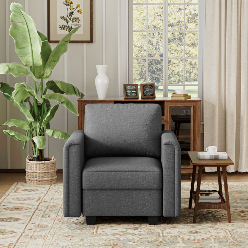 Élégant fauteuil d'appoint courbé, canapé modulaire personnalisable, canapé modulaire confortable pour la chambre à coucher, le salon et le bureau