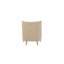 Chaise d'appoint à dossier haut en brun - côtés rembourrés pour une sensation, rembourrage en mousse 1,8 densité avec coussin enveloppé et fabrication