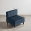 Fauteuil capitonné en velours côtelé-1283549080