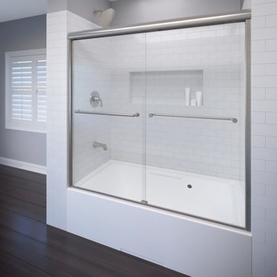 Celesta 60" x 59" Frameless Bypass Sliding Tub Door