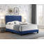 Lit double en velours bleu marine Modena-83537959-83537952