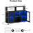 Bar Cabinet With Power Outlets, Led Lights And Glass Holder, Storage Buffet Cabinet-639865638