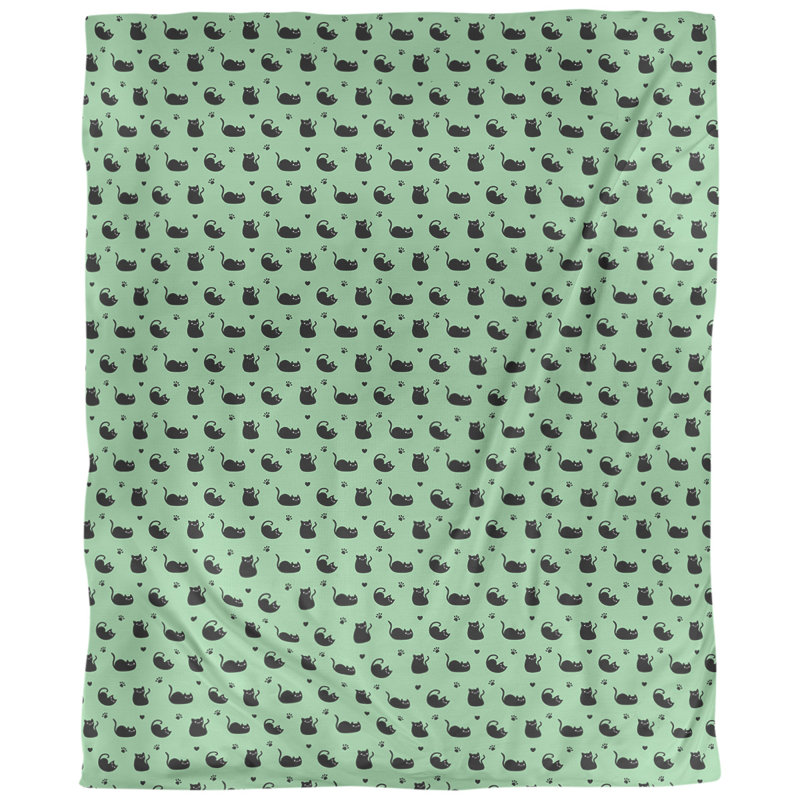 Tissu pour chat, Vert, L 54 po x l 36 po, Lin naturel paloma