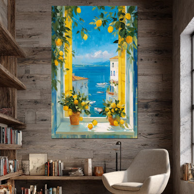 Art mural citron, décoration murale de cuisine citron, art mural italien pour la cuisine, fruits méditerranéen, impressions sur toile, photos rétro pour œuvre d'art de cuisine 36 po x 48 po