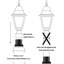 Adaptateur de fixation de pilier, base de lampadaire pour lampadaires de 3 po, ensembles de pièces inclus