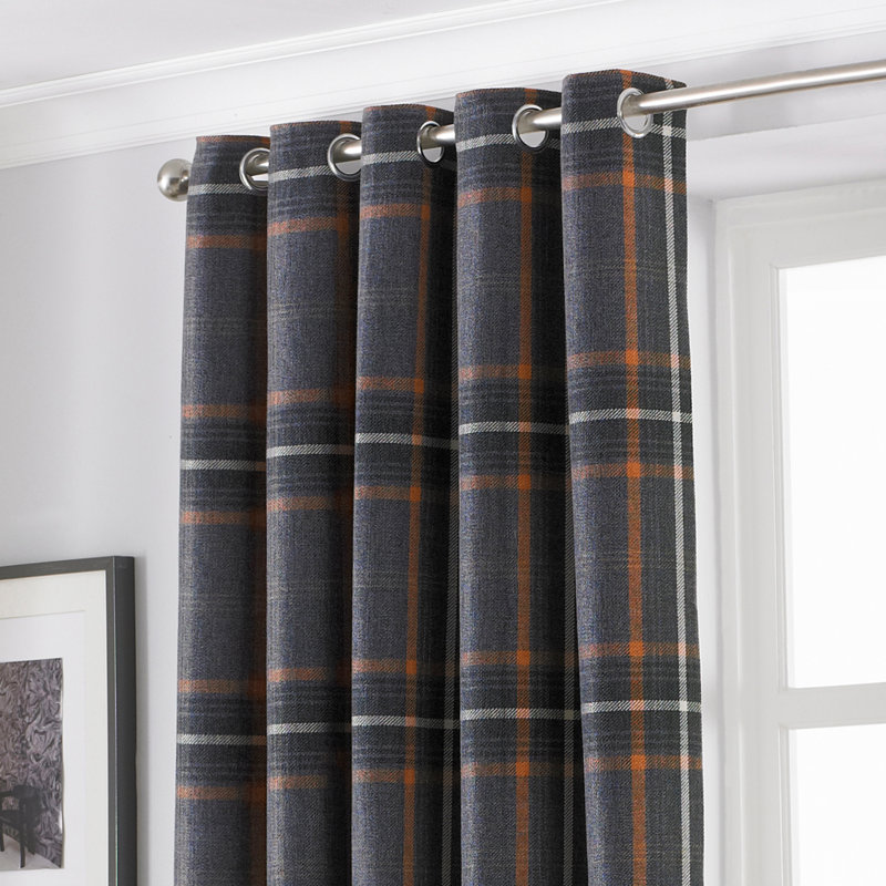 Alverson Room Darkening Curtain Pair, 229 W x 183 D cm