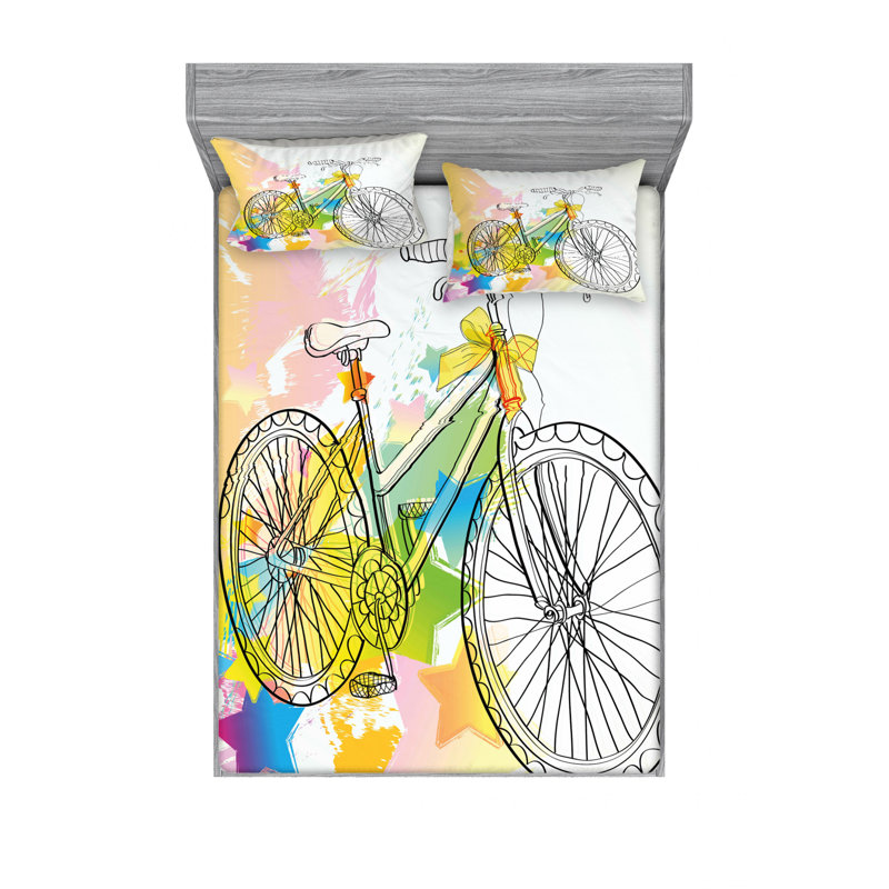 Microfiber Sheet Set, Full/Double Sheet Set with Fitted Sheet