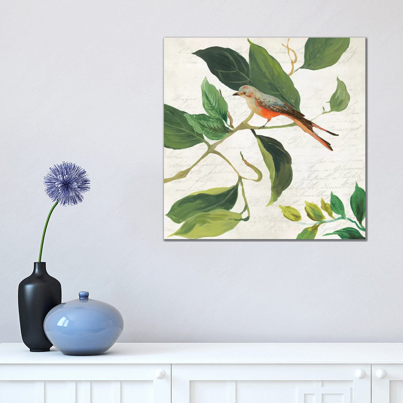 Singing Bird I 1 Piece Wrapped Canvas Wall Art, 45.72 cm H x 45.72 cm W x 3.175 cm D
