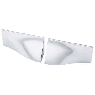 (Paquet de 5) Poignées cascade à gauche et à droite de 1 1/4 po de la collection Geometrics, chrome poli