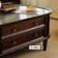 Table basse ovale de rangement American-style