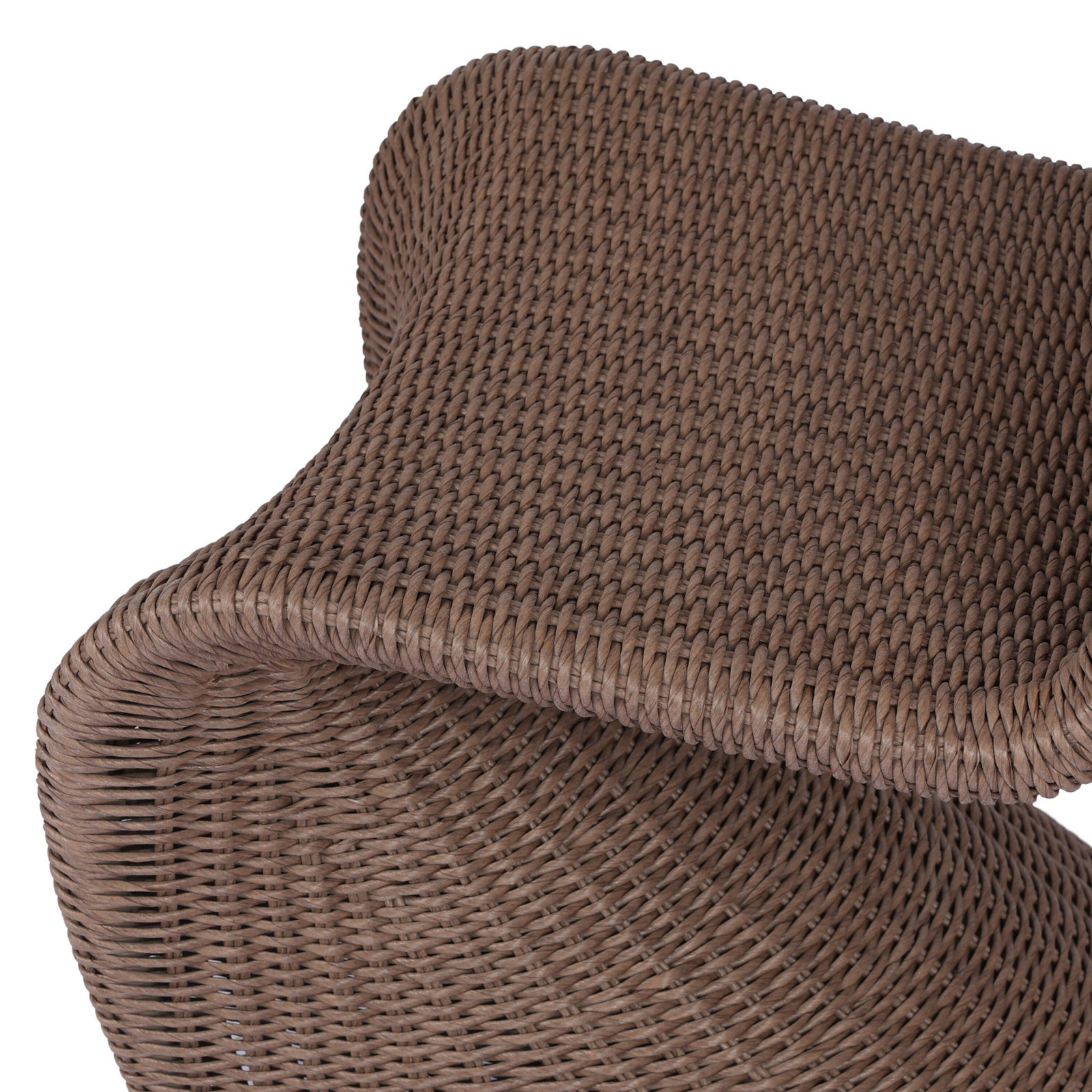 Daughtery Wicker Dining Side Chair, Tanned Weave