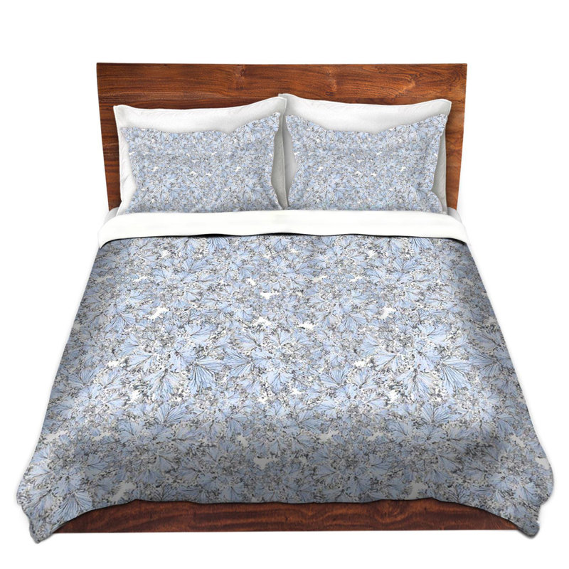 Ensemble de housse de couette fleurs i, 1 housse simple + 1 taie standard