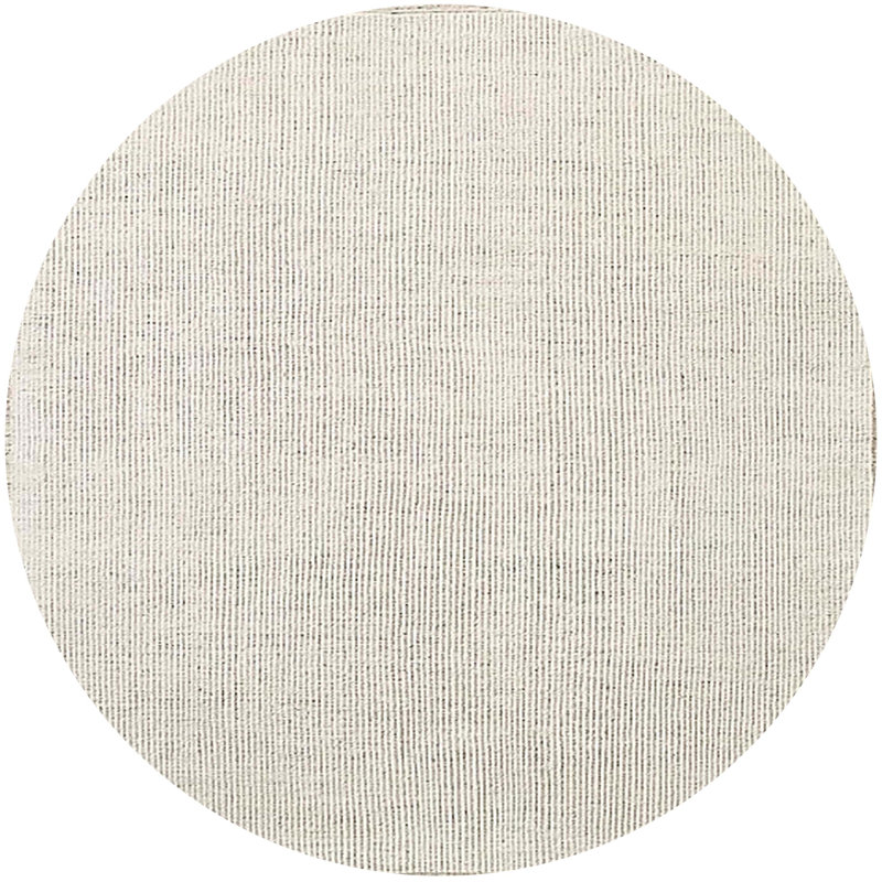 Striped Indoor Rug, Round 6'