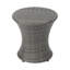 Table d'appoint d'extérieur grise H 19,76 po