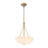 Classic Glam 3-Light Pleated Glass Chandelier