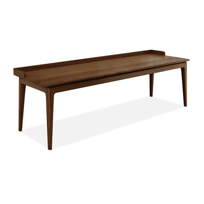 Light-walnut Rectangular Solid Wood desk