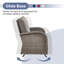 Causeuse d'extérieur en osier PE avec coussins de 49,5 po de large Gaetanino-219451380-243851323