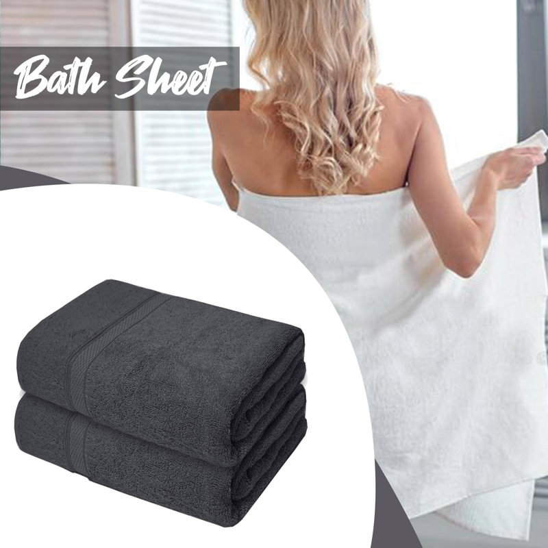 Nayim Turkish Cotton Bath Sheet, Grey