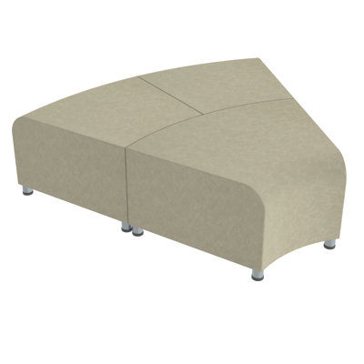 Pro Series Rustic Connect Edged Ripplet Backless Seating, 3-Piece Set