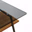 Table basse rectangulaire avec plateau en verre trempé et pieds en métal noir moderne-2102453254-2102453249