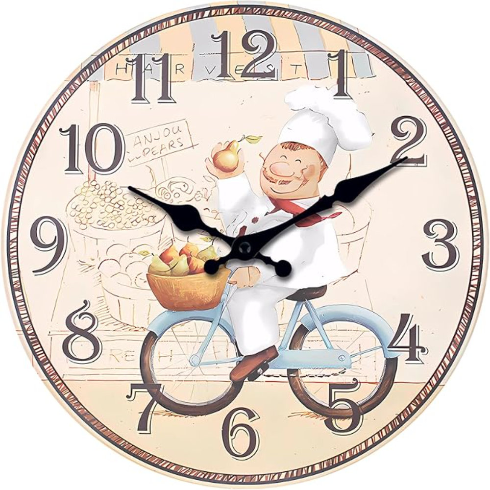 East Urban Home Extra Large Wall Clock Silent Non Ticking Farmhouse ...
