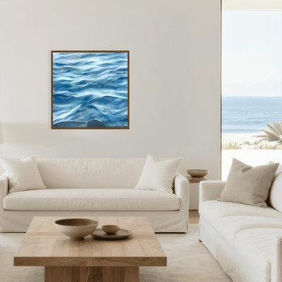 Coastal Retreat Underwater Clouds III by Megan James - Floater Frame Print on Canvas