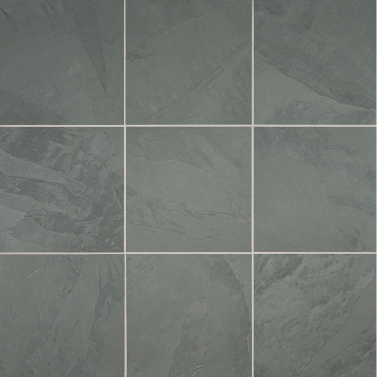 Mohawk® Brazil Gray 16 x 16 Slate Floor and Wall Tile Mohawk® Brazil Gray 16 x 16 Slate Floor and Wall Tile