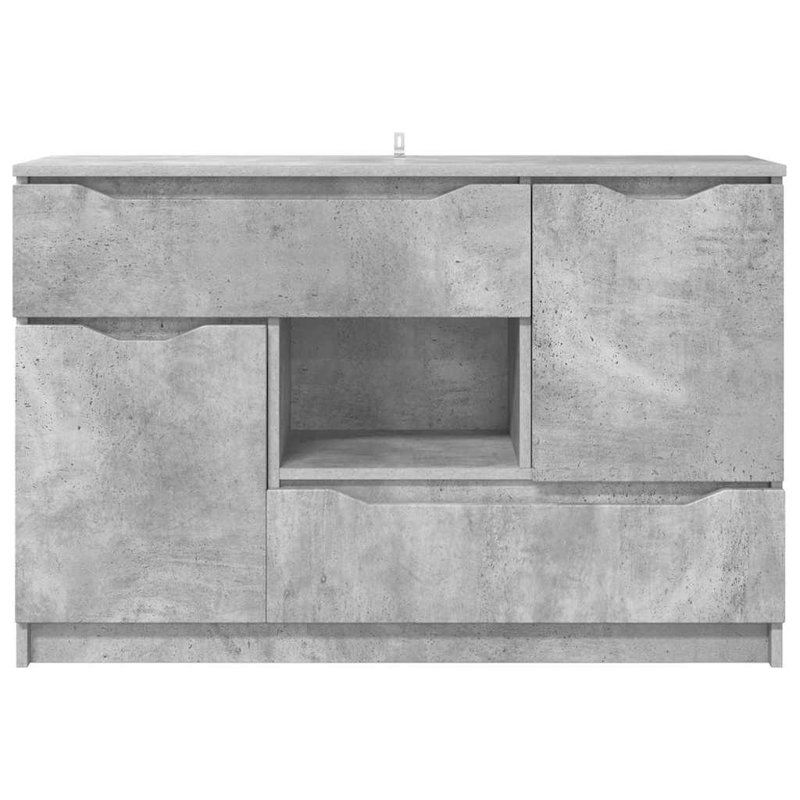  Sideboard Concrete Grey 100 X 30 X 65.6 Engineered Wood, Concrete Grey