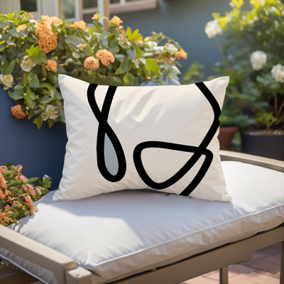 Coussin lombaire réversible intérieur / extérieur Jai Abstract