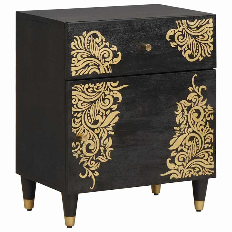 50cm W Solid Wood Bedside Table