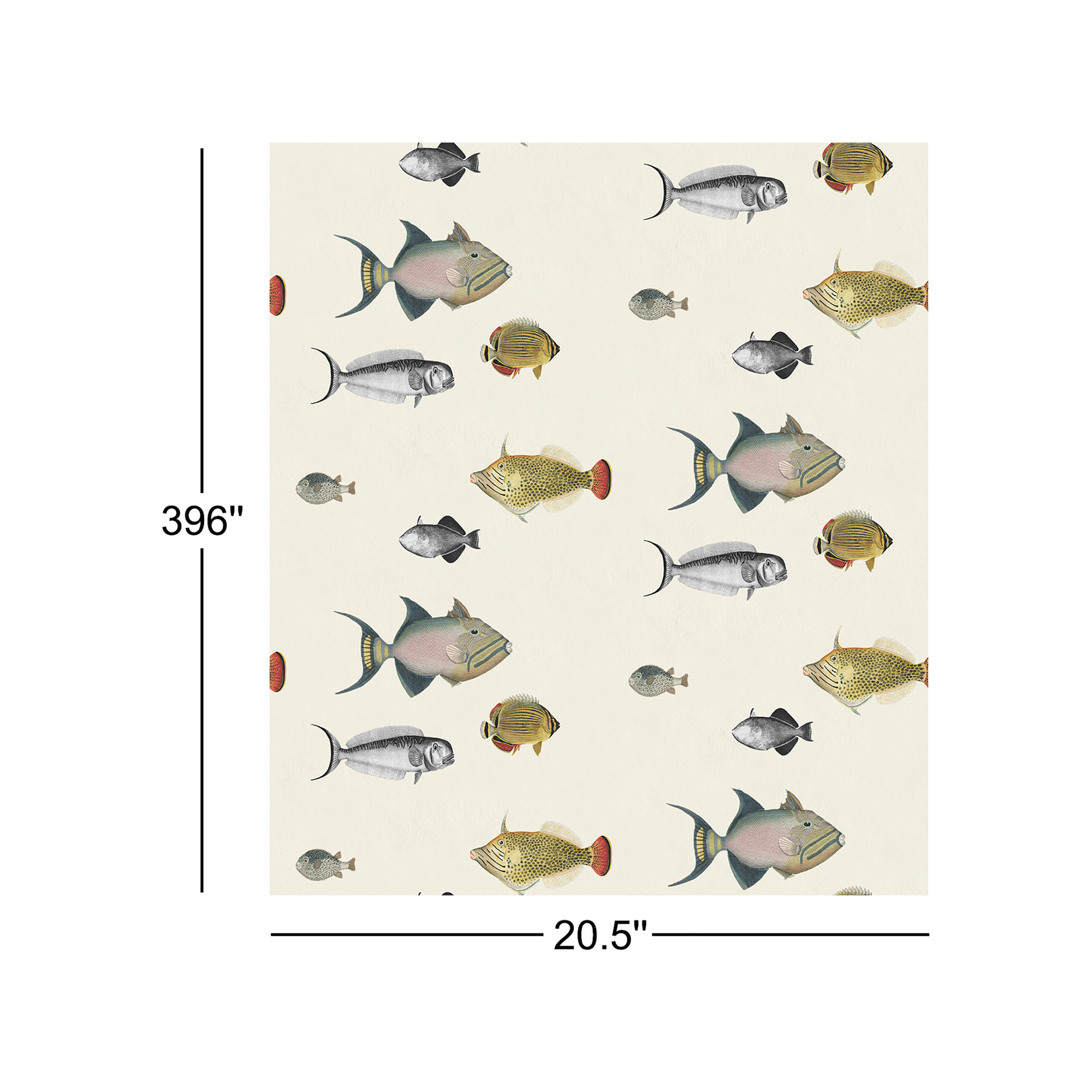 Kelsey Wallpaper, Beige/Yellow/Gray