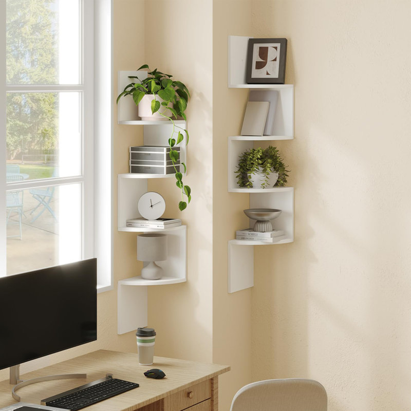 Corner Shelf, White