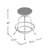 Serko Swivel Adjustable Height Bar Stool