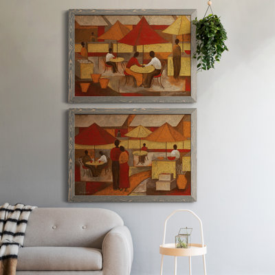 «Lasting Memory I», ensemble de 2 peintures sur toile encadrées