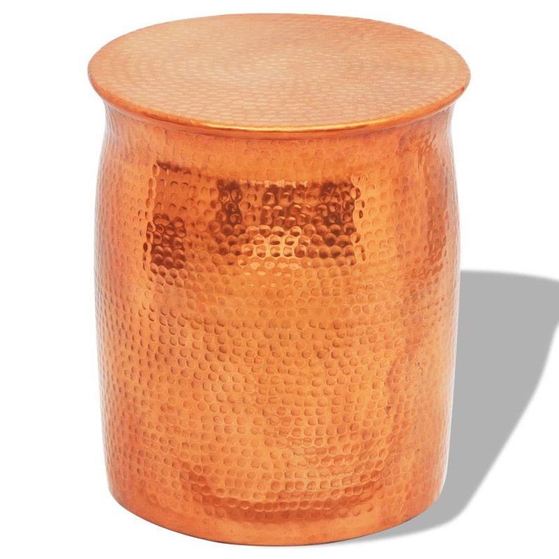 Table de bout en verre, Cuivre