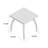 Aaliah Rectangular Outdoor Side Table , 17.7'' in. W 17.7'' in. D-367597947