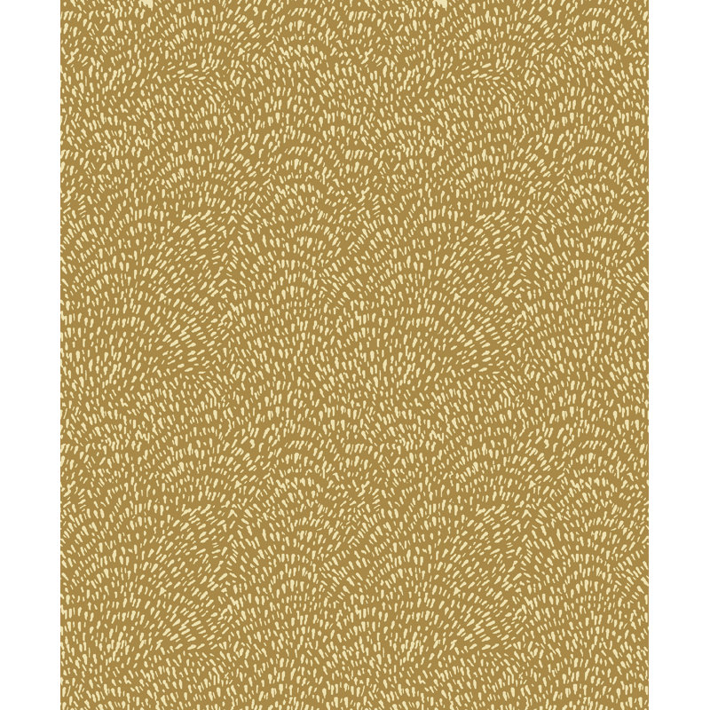 Zen Abstract Paper Metallic Wallpaper Roll, Gold