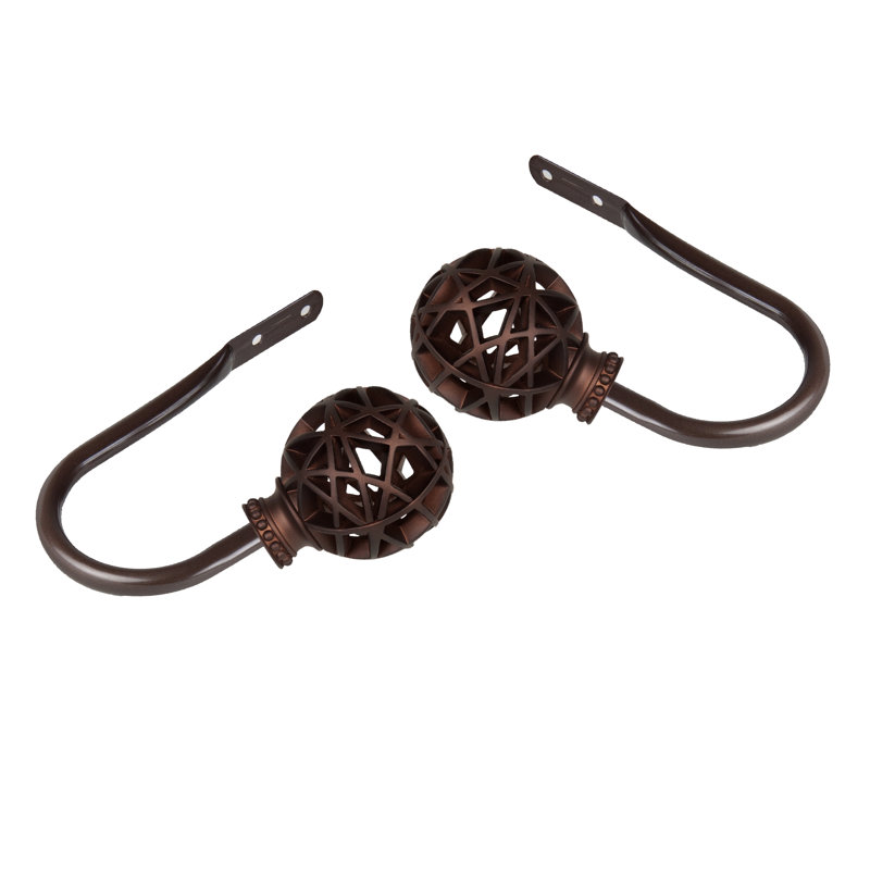 Accessoire de quincaillerie de rideau retenue Jalissa, Cacao