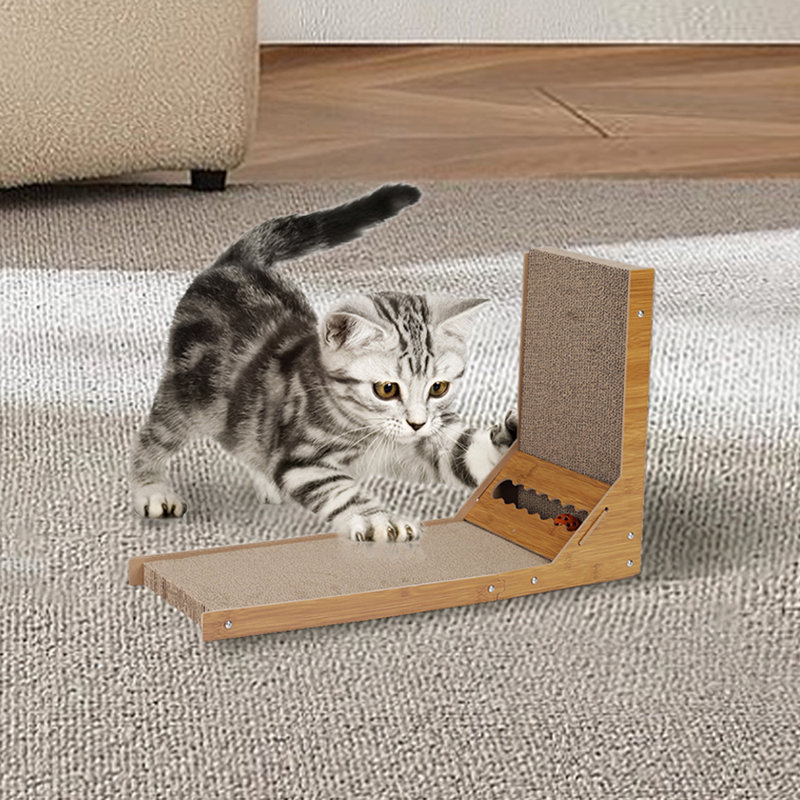 Hidevale Cat Scratching Post Cat Bed with Toy