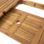 Table de salle à manger d'extérieur extensible en bois d'acacia, naturel-1820112911