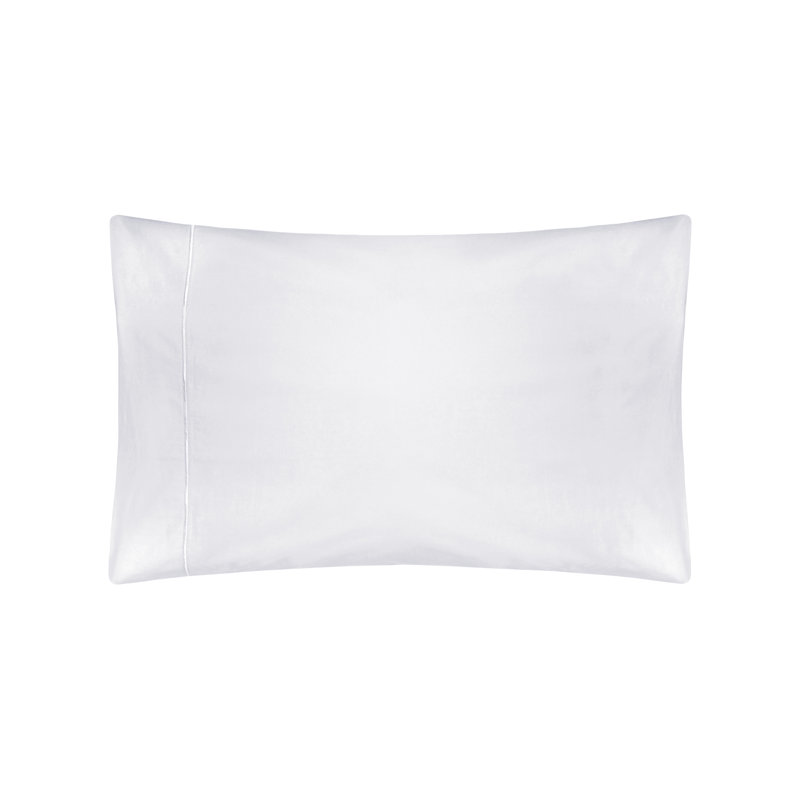 Cotton Solid Colour Duvet Cover Set with Pillowcases, White, Super King Duvet Cover + 2 Standard Pillowcases