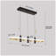 Luminaire suspendu à 4 lumières DEL Javeriah noir / doré à intensité variable [sans ampoule]