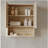 Zuno 26" Wall-Mounted Bathroom Cabinet, with Doors, Shelf and Open Storage Compartment Over The Toilet Storage Cabinet for Bathroom, Kitchen, Laundry Room, Roma Travertine-Pattern Finish-1330934454