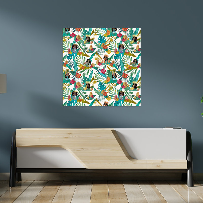 Art contemporain, art tropical contemporain, H 36 po x l 36 po