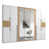 White/Artisan Oak selected
