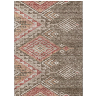 Tapis intérieur / extérieur brun Harmony 