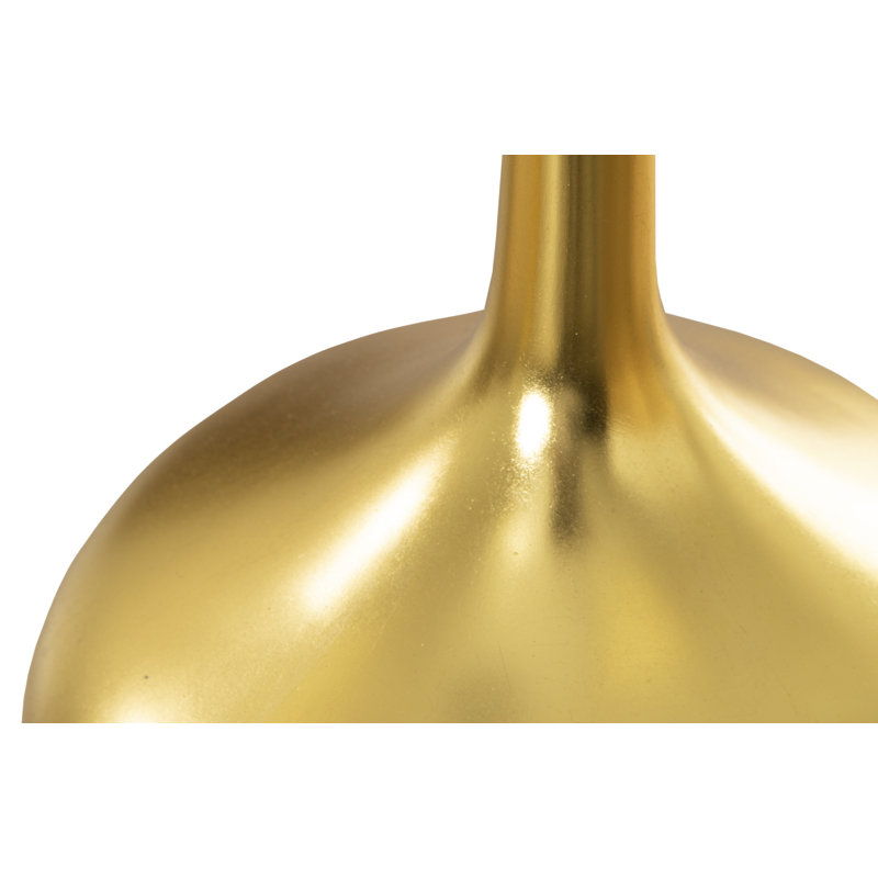 Julian 19" Resin Table Vase, Gold Leaf