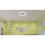  Modern Football Pattern Integrated Led Flush Mount With White Acrylic Shade