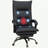 Microfiber Office Chair With Massage, Heat, Footrest, Gray