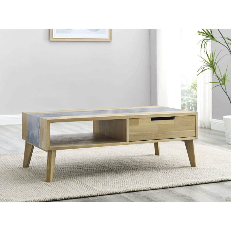 Table basse en pierre frittée